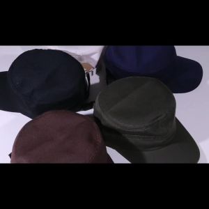 Men Plain Caps Adjustable Vintage Military Cadet Style Hat Breathable Sunproof Casual Solid Color Cap High Quality Fashion