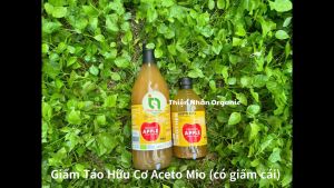 Giấm Táo Hữu Cơ Aceto Mio (có giấm cái) Organic Apple Cider Vinegar (with the Mother) 500ml 1L