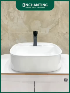 Wastafel Meja Cuci Tangan Keramik Europe Enchanting E1560