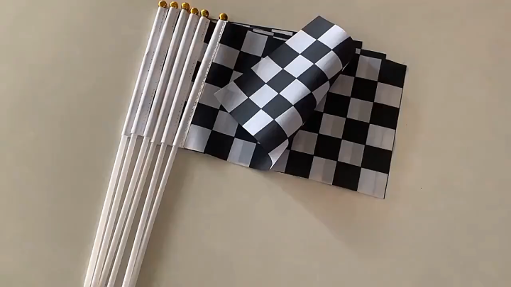 Mini Flaglets 10Pcs/Set Mini Handheld Flag Racing Flag Solid Flaglets with Stick ...