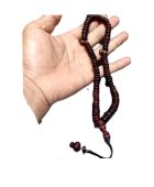 TASBIH LEPER KAYU MOLONG 4MM 99 BIJI COLOR HITAM BROWN