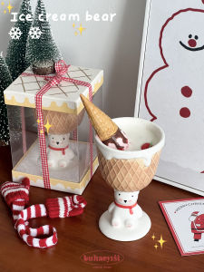 Red Scarf Bear High Footed Ceramic Cup: A Unique Birthday Gift