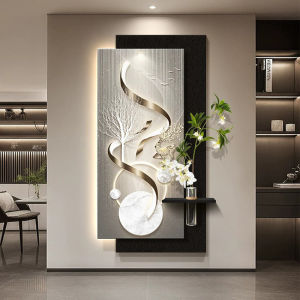 YUANSHU | Light Sensing Luxury Water Nourished Green Plant Wall Art