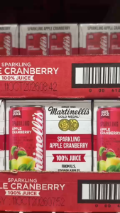 Martinellis Sparkling Apple Cranberry and Sparkling Apple Juice - 100% Juice 250ml 4 pack