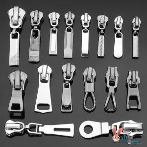 Chốt Khóa Kéo Hai Đầu Bằng Nhựa Kim Loại Cho Quần Áo Áo Khoác Cài Khóa Kéo Metal Double Opening Zipper Phụ Kiện