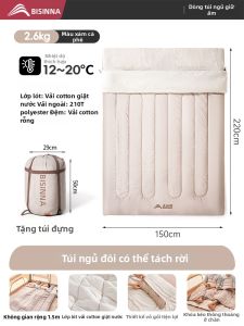 BSWOLF | Túi Ngủ Dành Cho Người Lớn Cách Nhiệt Tất Cả Mùa