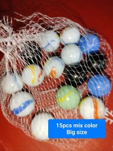 Bag of 15 mix color marbles big size