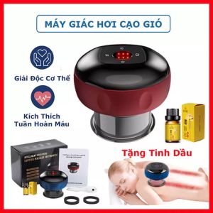 Máy giác hơi điện mini cầm tay massage thông minh máy cạo gió 6 cấp độ giảm đau nhức tăng tuần hoàn máu
