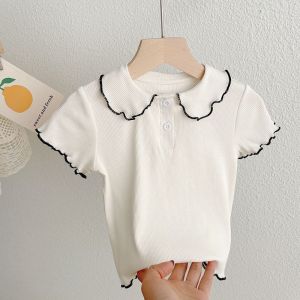 Collar Ice Silk Thin Short Sleeve T-Shirt