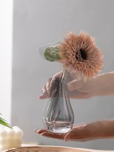 Bình hoa thuỷ tinh để bàn siêu sang phong cách vintage lọ hoa decor trang trí dáng bình tịnh thuỷ của Đức Quan Âm