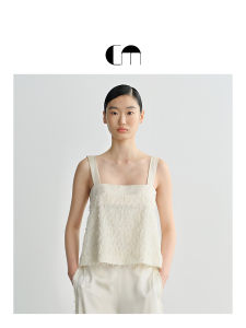 Summer Short Lace-Up Silk Blended Tank Top