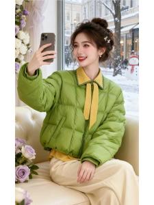 Shalldoer | Warm Padded Green Cotton Coat