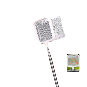 Aquarium Fish Tank Net with Suction Cup Extendable Handle Landing Net Isolation Net for Fish Tank Cleaning Tool Accessories