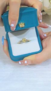 Cincin Keberuntungan Premium Wanita dari Baja Titanium Tahan Air Tahan Karat Tahan Luntur