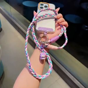 Tali HP Telepon Lanyard Universal Cross-body Motif Flower dan Kartun Gantungan Handphone