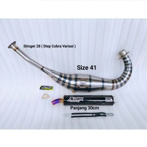 Knalpot ninja RR R SS cobra copy ahau Original Dari Aleser racing exhaust