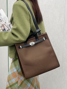 Korean Style Large Capacity Bucket Handbag Womens Tote Bag Single Shoulder Carry Soft PU Leather Casual Pure Color Bag