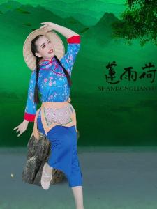 Womens Long Sleeve round Neck Square Dance Outfit Fitness Sportswear Yoga Ensemble Nine Points Sleeve Silk Fabric Performance