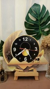 JamDinding Ukir HOME Sweet Hme Bunga Matahari Hiasan Dinding Ruang Tamu Kamar tidur MS-16