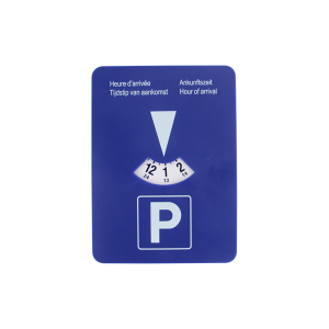 Blue Digital Parking Timer Disc Portable Plastic Car Parking Clock Arrival Time Display Tool for Easy Parking Management