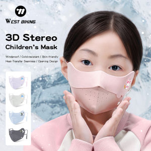 WEST BIKING Breathable Winter Face Mask Cover For Children Outdoor Sports Cycling Ski  Windproof Warm Kids Mask Comfortable Dustproof Sports Gear