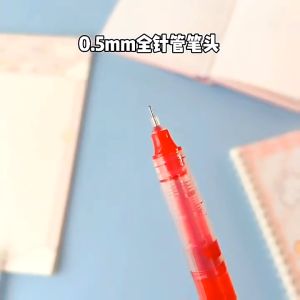 Ball Pen Quick-Drying Ink 0.5 mm sign pen Extra Fine Point Rollerball Pens Straight Liquid Gel Ink Pens for  Suitable for school office students writing stationery supplies