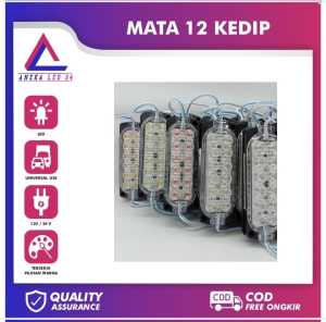 Lampu Kolong Modul Led Mata 12 Truk Bis 24 Volt Nyala Kedip