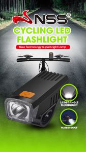 Super Bright Headlight for Bicycle Night Cycling Equipped with Strong Lighting Mounted on Handlebar for Outdoor Riding NS-1035