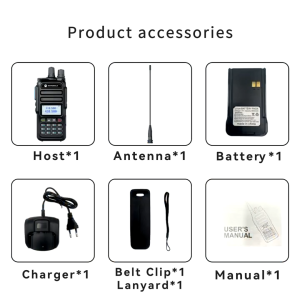 Máy Bộ đàm Motorola 370S Bộ đàm 1-15KM 128 Kêng 15W VHF/UHF 136-520Mhz Xuyên Vật Cản Cực Tốt - Pin Dung Lượng Cao6800Mah