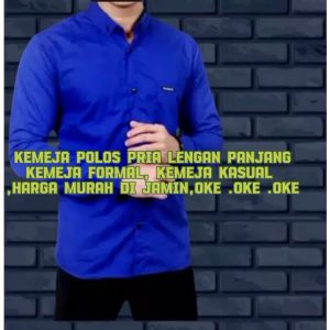 KEMEJA POLOS MERAH CABELENGAN PANJANGKEMEJA BASICKEMEJA KERJAKEMEJA KASUAL KEMEJA PRIA LENGAN PANJANG