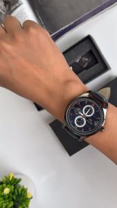 PhiLipe Ricci Jam Tangan Pria Kulit Croco Terbaru Desain Klasik Trendy PRM3 Men Watches Stylish