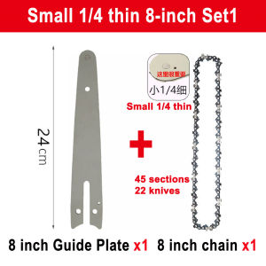 4/6/8/10 Inch 1/4 Chainsaw Chain Guide Portable Electric Saw Mini Chainsaw Logging Saw Blade Pruning Chain Saw Chain Accessories