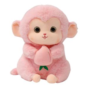 QIAOSHANG | Đồ Chơi Đáng Yêu Hình Khỉ Ôm Đào Trang Trí Văn Phòng Cho Trẻ Em
