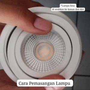 Kap Lampu Plafon Downlight Outbow Bulat MR16 2.5" Untuk Lampu Teras