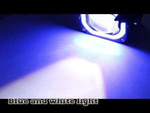 【Free Switch】Blue Decorative lamp V7 Pro Driving light 3 Inch 50W Dual Color LED mdl mini driving light Waterproof Driving Light Fog Light