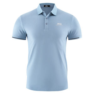 Jeep | Jeep Plus Size Extra Large Summer Mens Polo Shirt Breathable Dry Tennis Top Trendy T-Shirt Urban Outdoor Short Sleeve