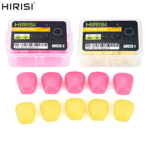 เหยื่อตกปลา Hirisi แบบป๊อปอัพ 30/60 ชิ้น เหยื่อตกปลาคาร์พแบบนิ่ม เหยื่อตกปลาข้าวโพด อุปกรณ์ตกปลา AH028