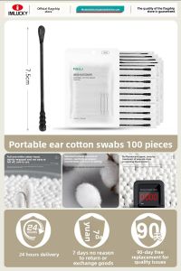 IMLUCKY | Disposable Dual-head Spiral Ear Cleaning Cotton Swabs