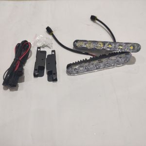 Lampu LED DRL 6 titik model Fortuner terang nyala puith isi 2pc