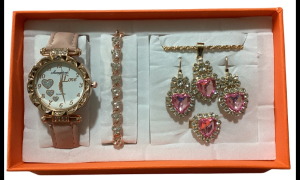 Colourful Trendy Jewelry Watch Set with Gift box