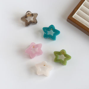 กิ๊บติดผมรูปดาวอะครีลิกสุดน่ารัก กิ๊บติดผมแบบหนีบผมด้านข้าง สไตล์หวานๆ ของสาวๆ กิ๊บติดผมสำหรับตกแต่งผม