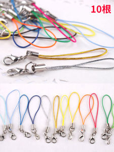 สร้อยคอโทรศัพท์ DIY ทำมือ ลูกปัด โซ่โซ่เล็ก หัวกุ้ง หัว USB ของเล่น ของตกแต่ง โซ่โทรศัพท์ โซ่โทรศัพท์