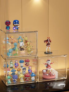 Acrylic Transparent Hand-Made Storage Box Toy Building Block Doll Lego Pop Mart Desktop Display Stand Dustproof
