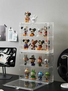 Acrylic Dustproof Display Case Storage Box for Figurines Toys Popmart Blind Box Organizer Home Storage Utility Item
