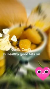 Garlic Confit with Ghee & herbs (slow-cooker)กระเทียมตุ๋นกีน้ำมัน New! MFG 05/2025 BBF.05/2026