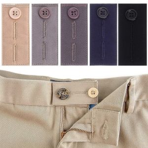 Adjustable Waist Extension Jeans Buttons Casual Pants Buckles No Sewing Required Expanding Waist Fasteners by Pusewei