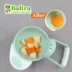 Baltra Baby Grinding Bowl Set Safe Baby Manual Food Grinder and Bowl Infant Fruit Puree Grinding Tools Toddler