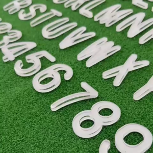 NEW CURVE CRYSTAL NUMBER PLATE RC65W/PLAT NOMBOR KRISTAL LENGKUNG RC65W ( 60mm X 35mmX 8mm ) FONT ONLY/FON SAHAJA