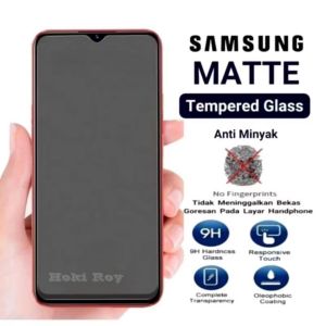 Matte Glass Full Layar Samsung M30 M30s M31 M31s M31 Prime M32 M32 5G M33 5G M34 5G M40 M42 5G Pelindung Layar Anti Minyak Full Cover