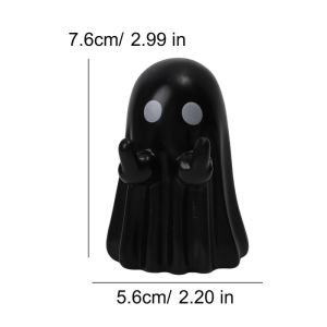 2Pcs New Halloween Themed Cute Ghost Pen Holder Desk Multifunctional Quirky Decorative Item